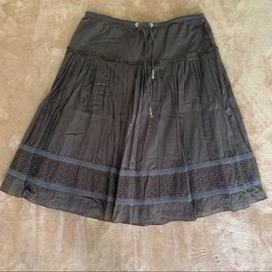 Brown Mid-length Skirt